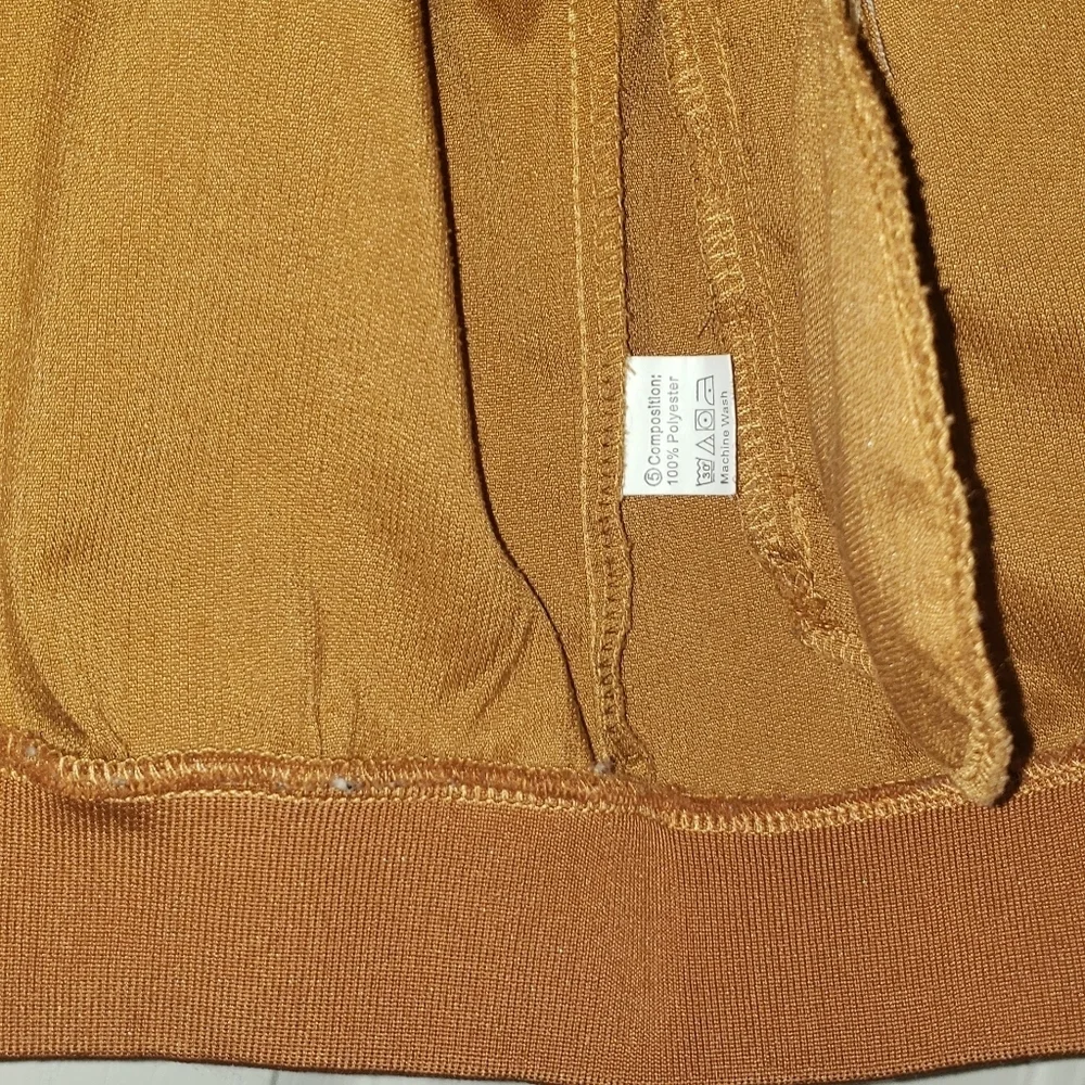 Brown and Cream Girls B Varsity Jacket